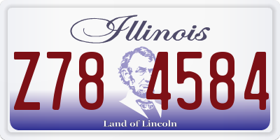 IL license plate Z784584