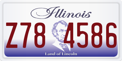IL license plate Z784586
