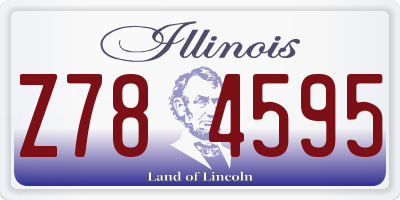 IL license plate Z784595