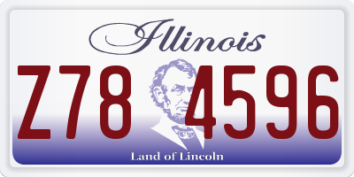 IL license plate Z784596