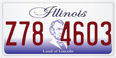 IL license plate Z784603