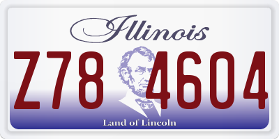 IL license plate Z784604