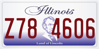 IL license plate Z784606