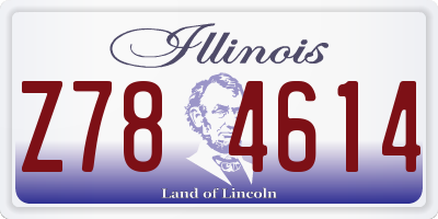 IL license plate Z784614