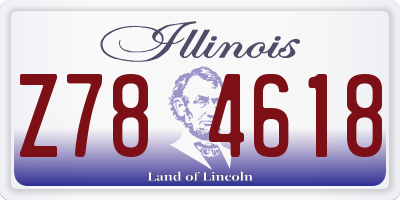 IL license plate Z784618