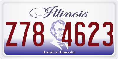 IL license plate Z784623