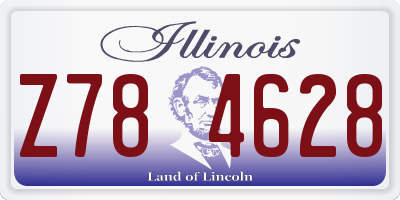 IL license plate Z784628