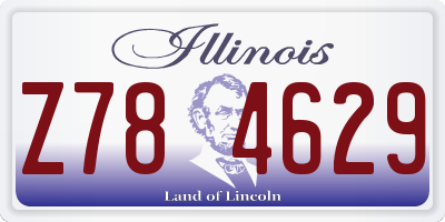 IL license plate Z784629