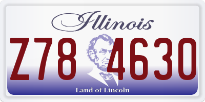 IL license plate Z784630