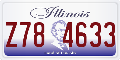 IL license plate Z784633