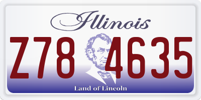 IL license plate Z784635