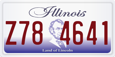 IL license plate Z784641