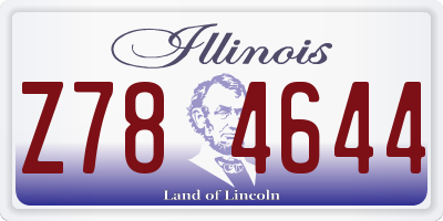 IL license plate Z784644