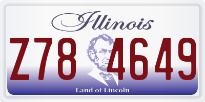 IL license plate Z784649