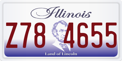 IL license plate Z784655