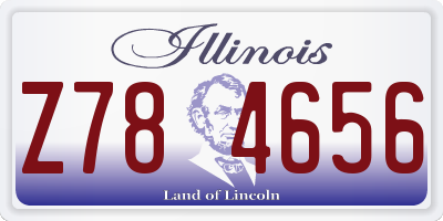 IL license plate Z784656
