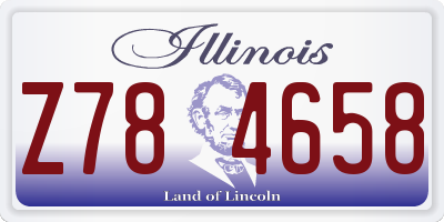 IL license plate Z784658
