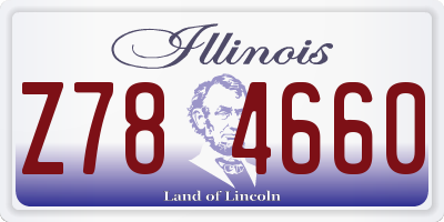 IL license plate Z784660