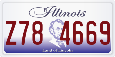 IL license plate Z784669