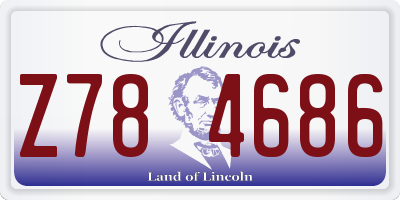 IL license plate Z784686