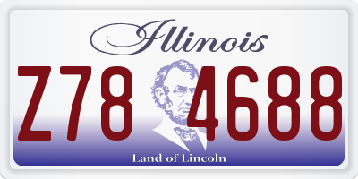 IL license plate Z784688
