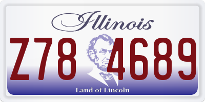IL license plate Z784689