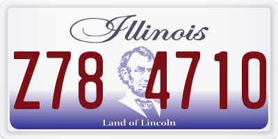 IL license plate Z784710