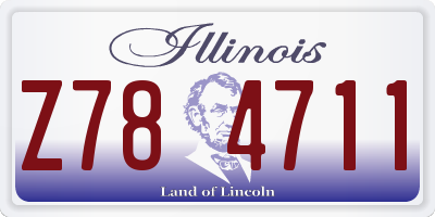 IL license plate Z784711
