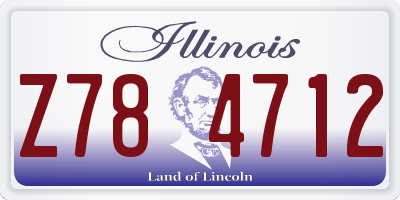 IL license plate Z784712