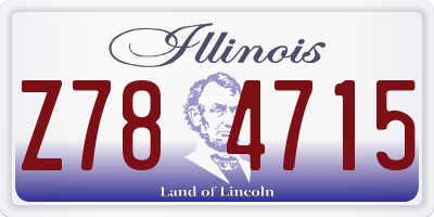 IL license plate Z784715