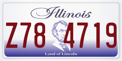 IL license plate Z784719
