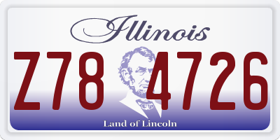 IL license plate Z784726