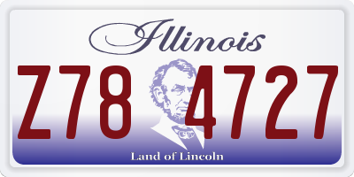 IL license plate Z784727