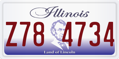 IL license plate Z784734