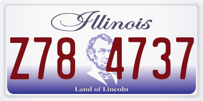 IL license plate Z784737