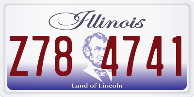 IL license plate Z784741