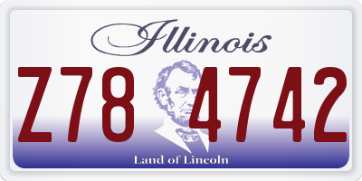 IL license plate Z784742