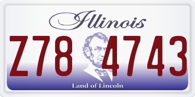 IL license plate Z784743