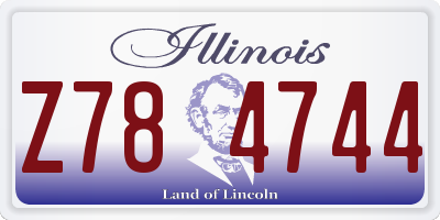 IL license plate Z784744