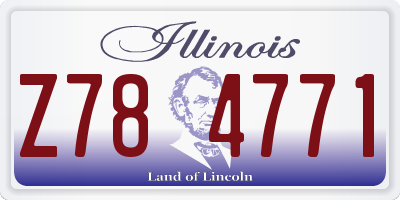 IL license plate Z784771