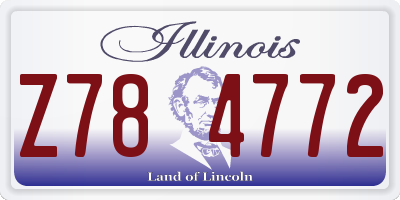 IL license plate Z784772
