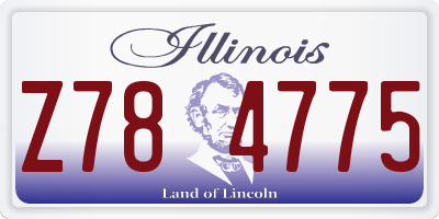 IL license plate Z784775