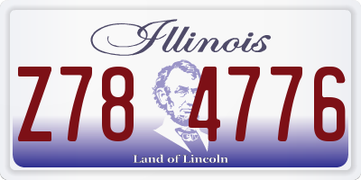 IL license plate Z784776