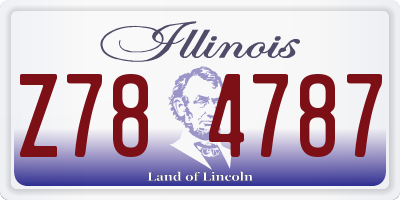 IL license plate Z784787