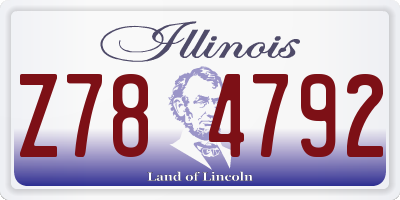 IL license plate Z784792