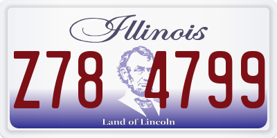 IL license plate Z784799