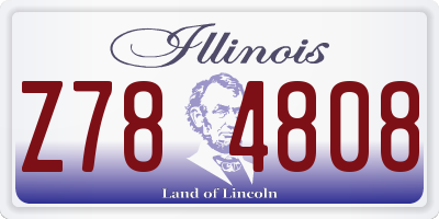 IL license plate Z784808