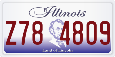 IL license plate Z784809