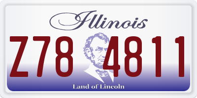 IL license plate Z784811