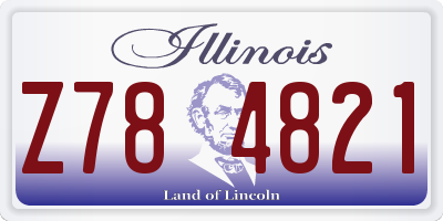 IL license plate Z784821